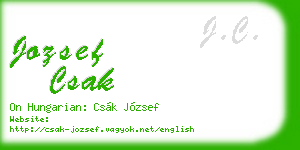 jozsef csak business card